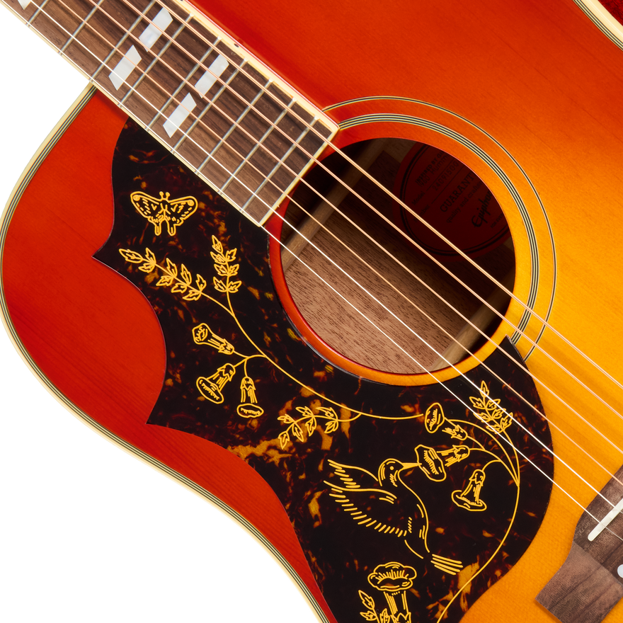 Epiphone IGC 1960 Hummingbird Reissue, Left-Handed, Heritage Cherry Sunburst Acoustic Guitar Epiphone