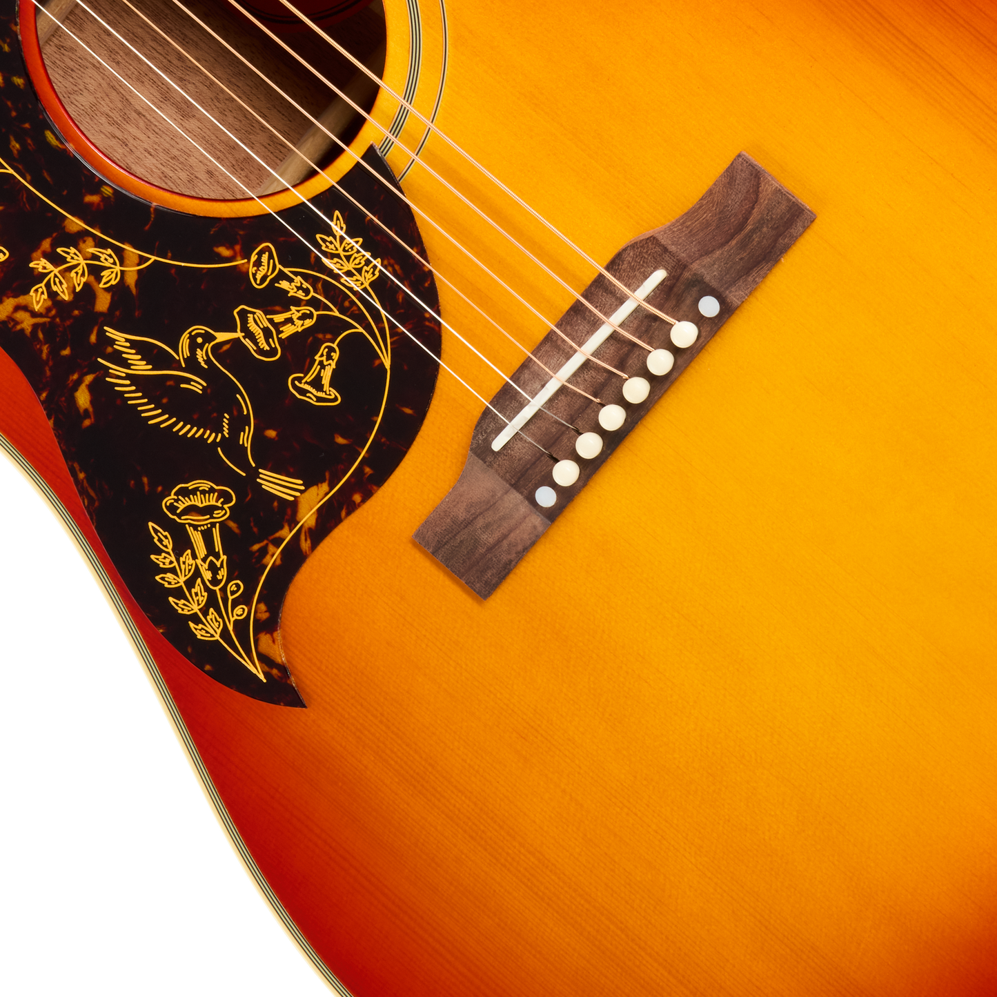 Epiphone IGC 1960 Hummingbird Reissue, Left-Handed, Heritage Cherry Sunburst Acoustic Guitar Epiphone