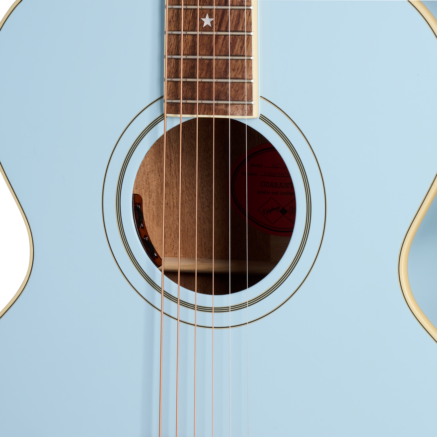 Epiphone IGC J-180 LS, Frost Blue Acoustic Guitar Epiphone