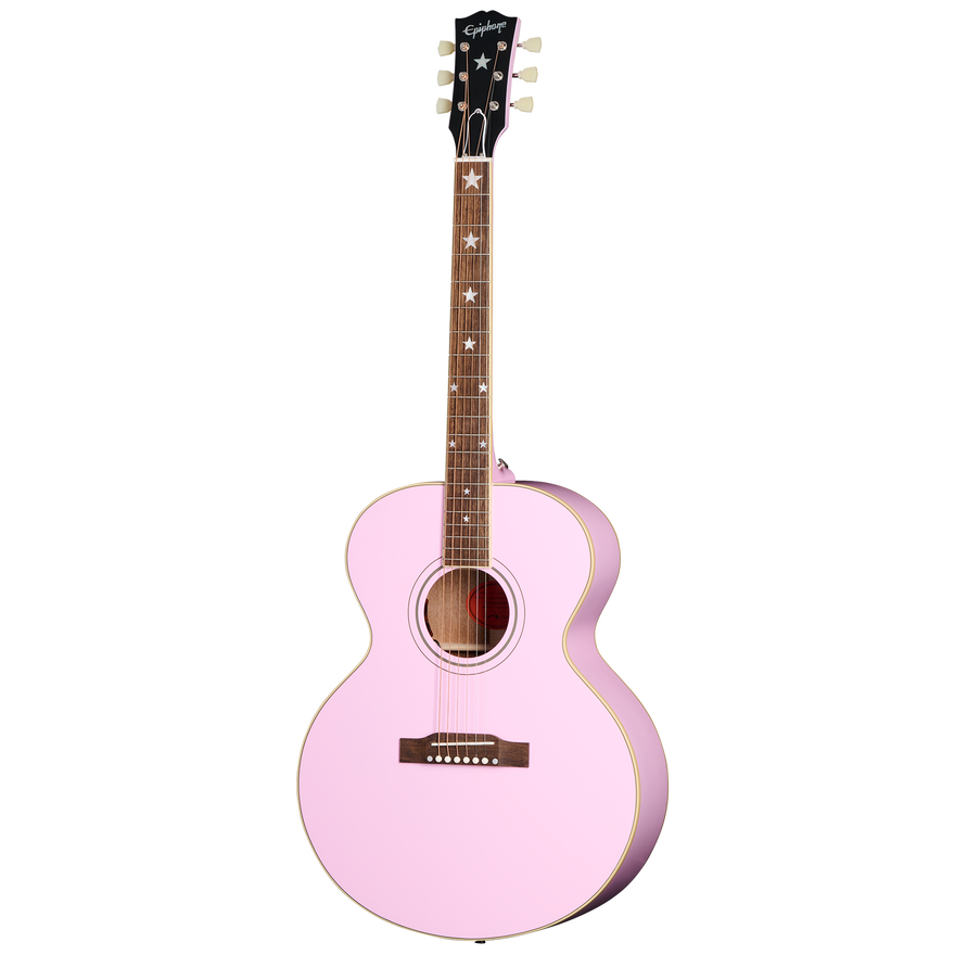 Epiphone IGC J-180 LS, Pink Acoustic Guitar Epiphone
