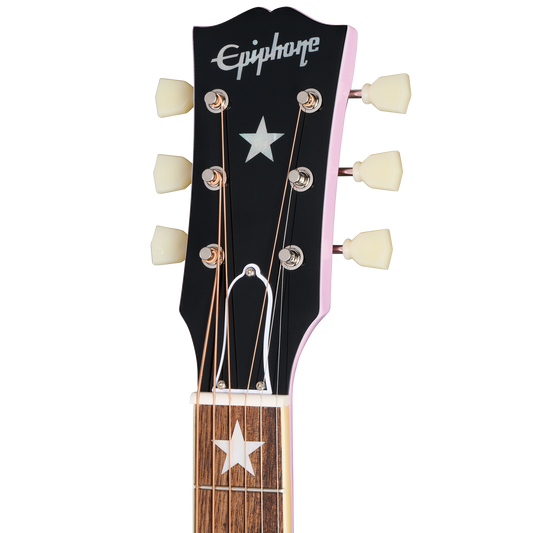 Epiphone IGC J-180 LS, Pink Acoustic Guitar Epiphone