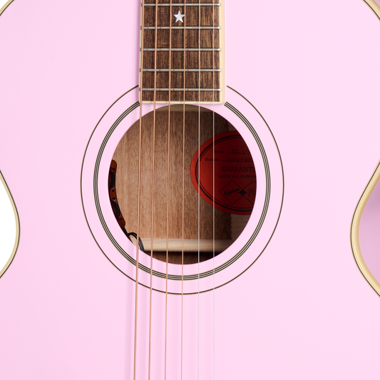 Epiphone IGC J-180 LS, Pink Acoustic Guitar Epiphone