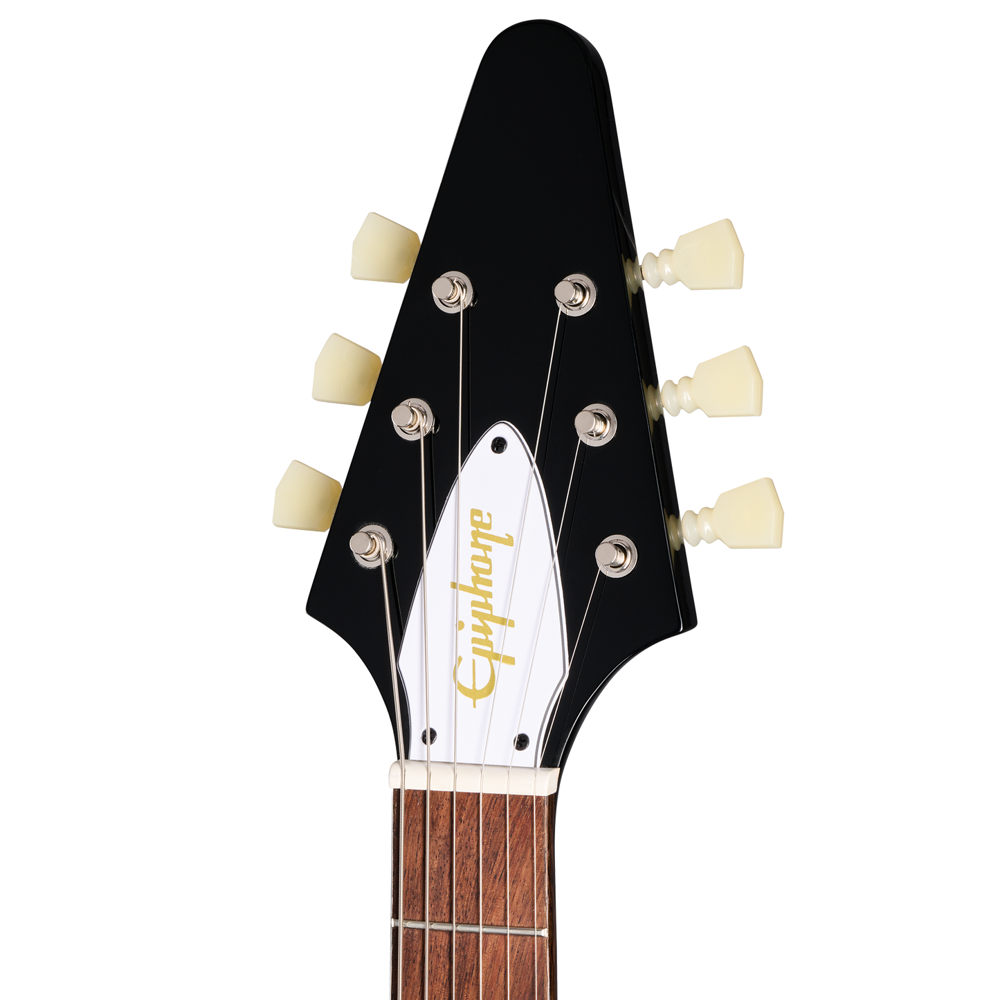 Epiphone Jimi Hendrix™ "Love Drops" Flying V, Ebony Electric Guitar Epiphone