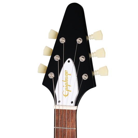 Epiphone Jimi Hendrix™ "Love Drops" Flying V, Ebony Electric Guitar Epiphone