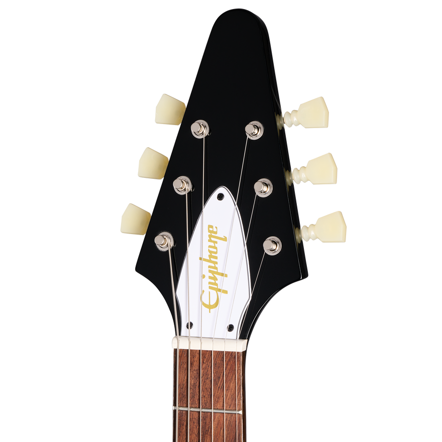 Epiphone Jimi Hendrix™ "Love Drops" Flying V, Ebony Electric Guitar Epiphone