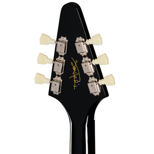 Epiphone Jimi Hendrix™ "Love Drops" Flying V, Ebony Electric Guitar Epiphone