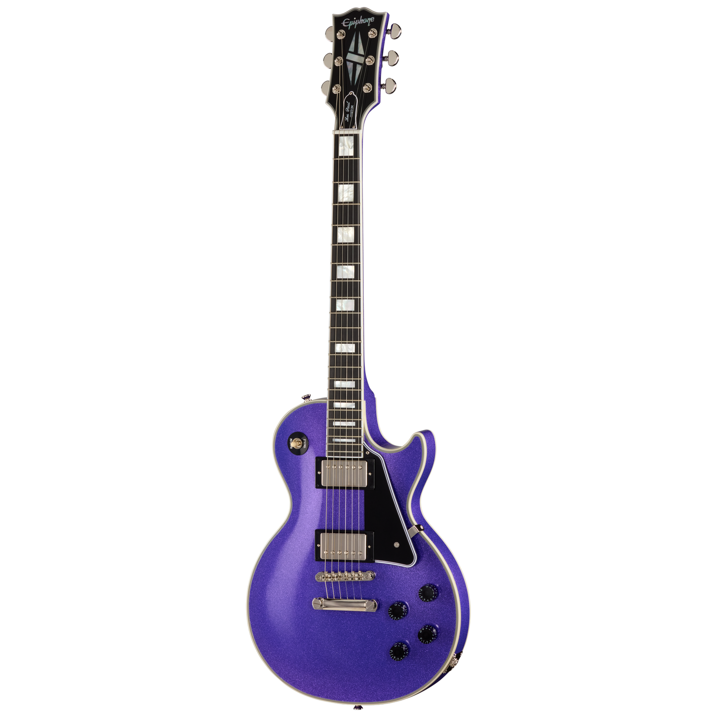 Epiphone IGC Les Paul Custom, Amethyst Sparkle Electric Guitar Epiphone
