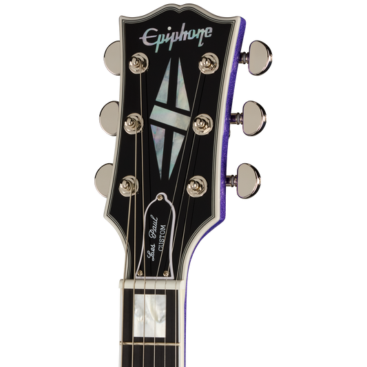 Epiphone IGC Les Paul Custom, Amethyst Sparkle Electric Guitar Epiphone