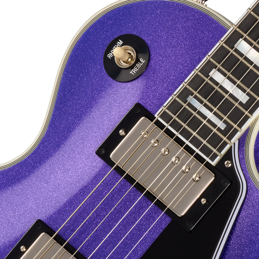 Epiphone IGC Les Paul Custom, Amethyst Sparkle Electric Guitar Epiphone