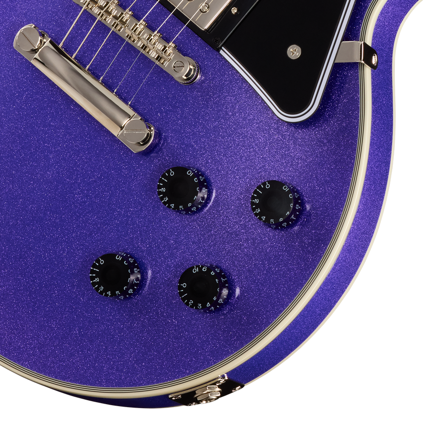 Epiphone IGC Les Paul Custom, Amethyst Sparkle Electric Guitar Epiphone