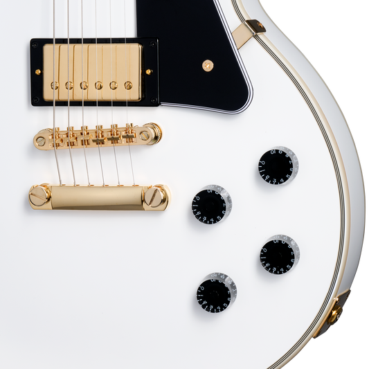 Epiphone IGC Les Paul Custom, Alpine White Electric Guitar Epiphone