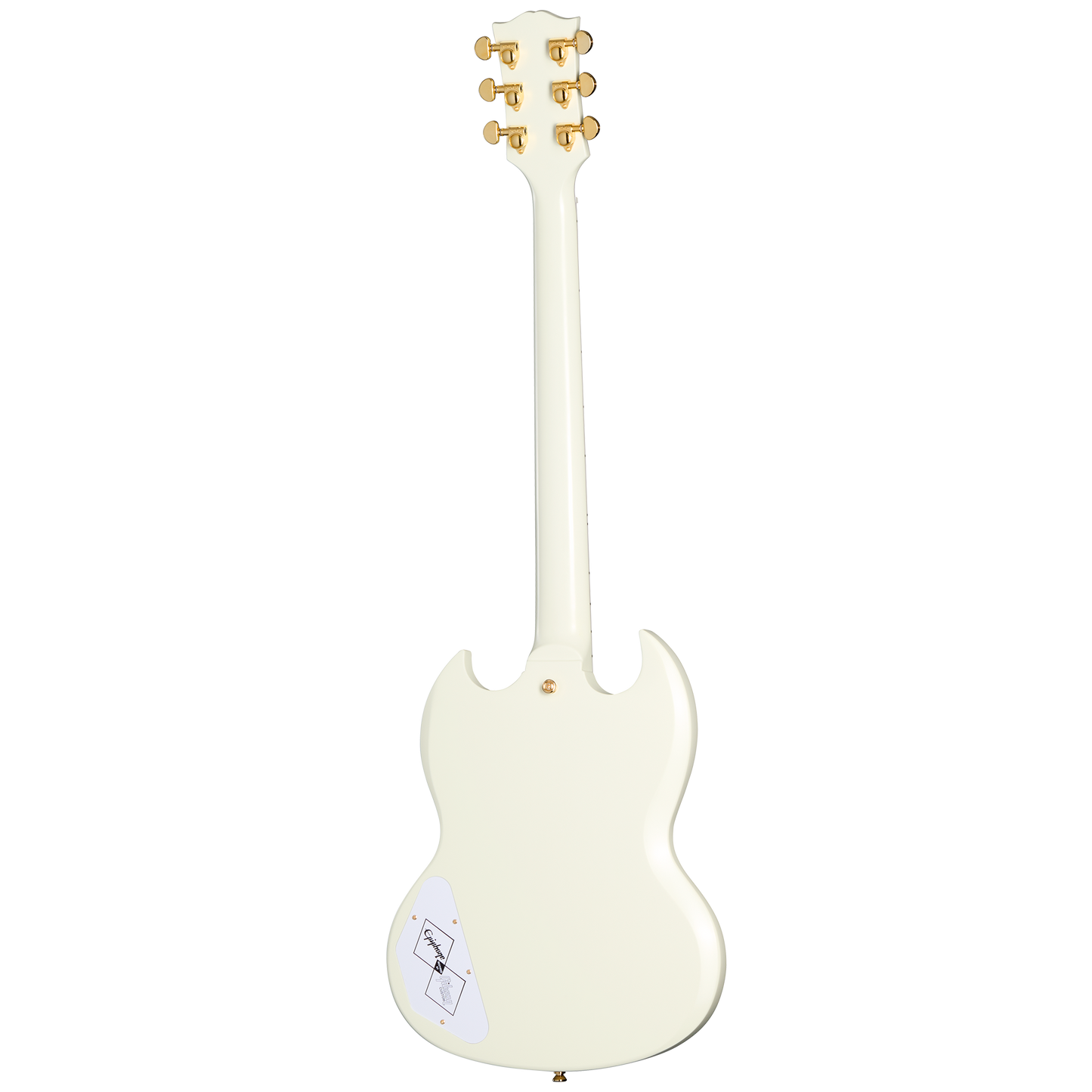 Epiphone IGC 1963 Les Paul SG Custom With Maestro Vibrola, Classic White Electric Guitar Epiphone