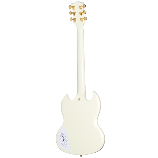 Epiphone IGC 1963 Les Paul SG Custom With Maestro Vibrola, Classic White Electric Guitar Epiphone