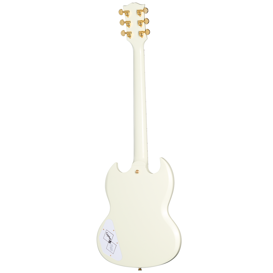 Epiphone IGC 1963 Les Paul SG Custom With Maestro Vibrola, Classic White Electric Guitar Epiphone