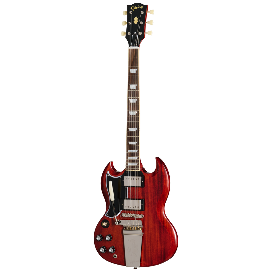 Epiphone IGC 1964 SG Standard Reissue With Maestro Vibrola, Left-Handed, Cherry Red Electric Guitar Epiphone