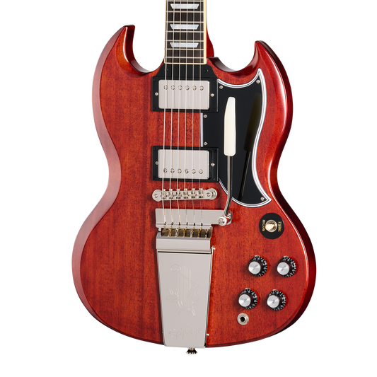 Epiphone IGC 1964 SG Standard Reissue With Maestro Vibrola, Left-Handed, Cherry Red Electric Guitar Epiphone