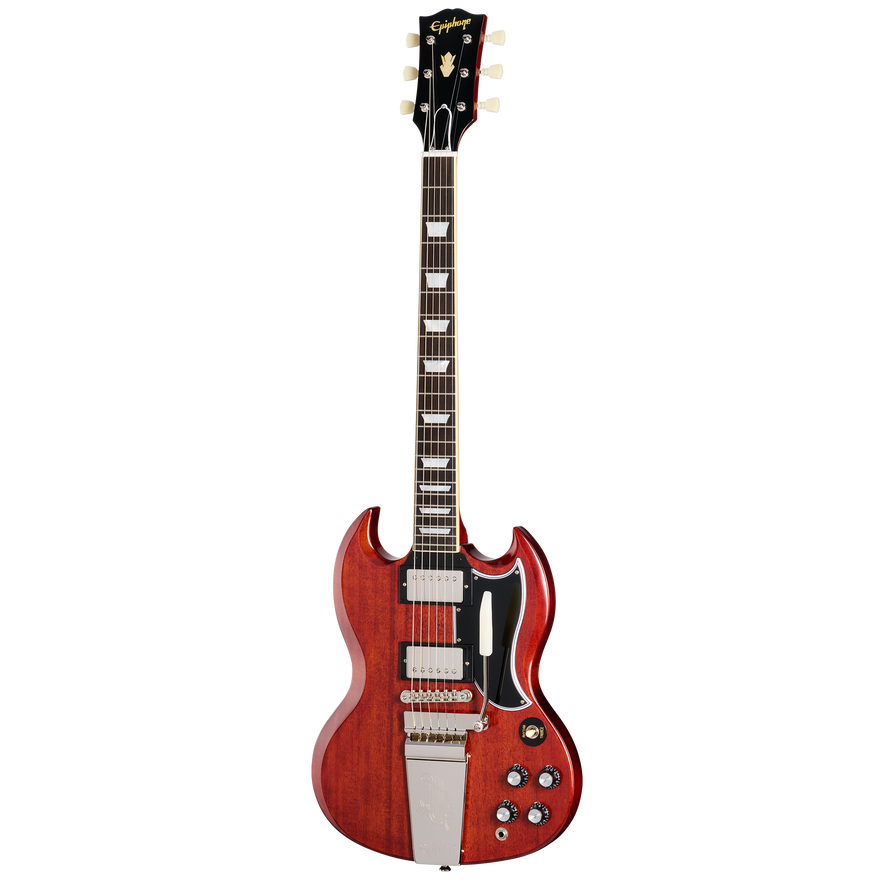 Epiphone IGC 1964 SG Standard Reissue With Maestro Vibrola, Left-Handed, Cherry Red Electric Guitar Epiphone