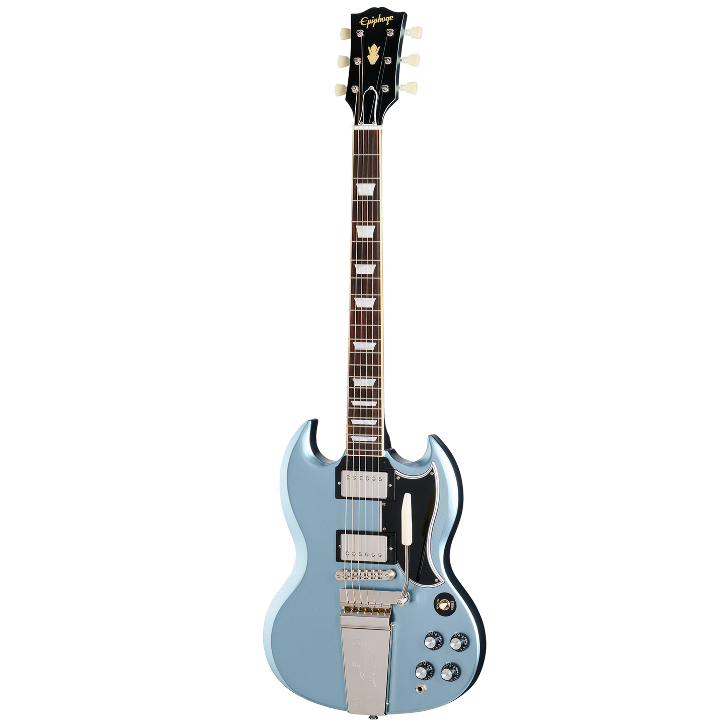 Epiphone IGC 1964 SG Standard Reissue with Maestro Vibrola, Antique Pelham Blue, Exclusive Electric Guitar Epiphone