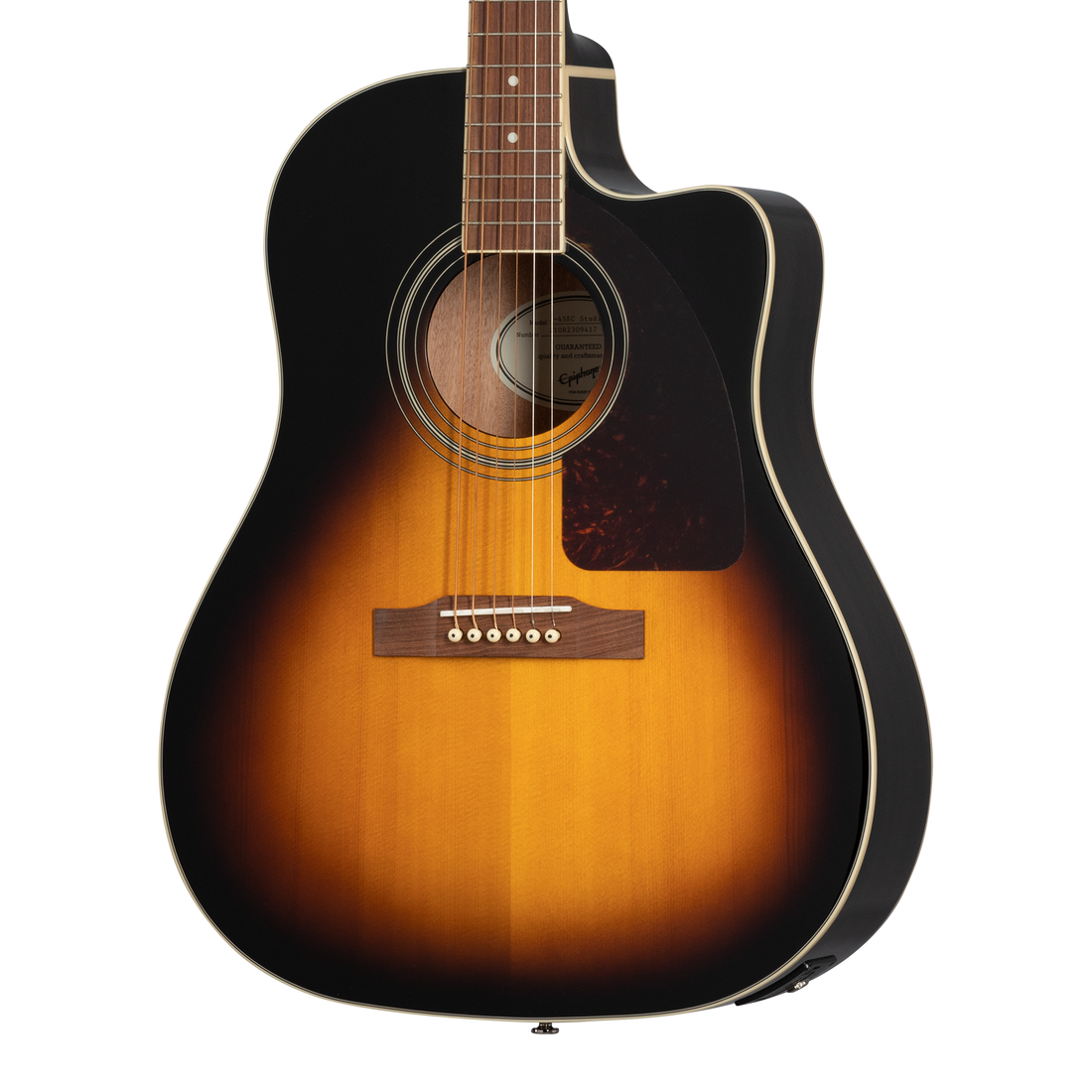 Epiphone J-45 EC Studio, Vintage Sunburst Acoustic Guitar Epiphone