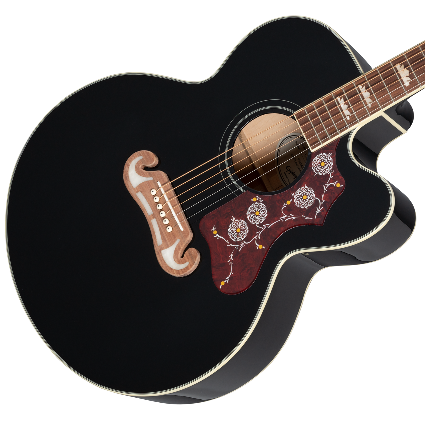 Epiphone J-200 EC Studio, Black Acoustic Guitar Epiphone