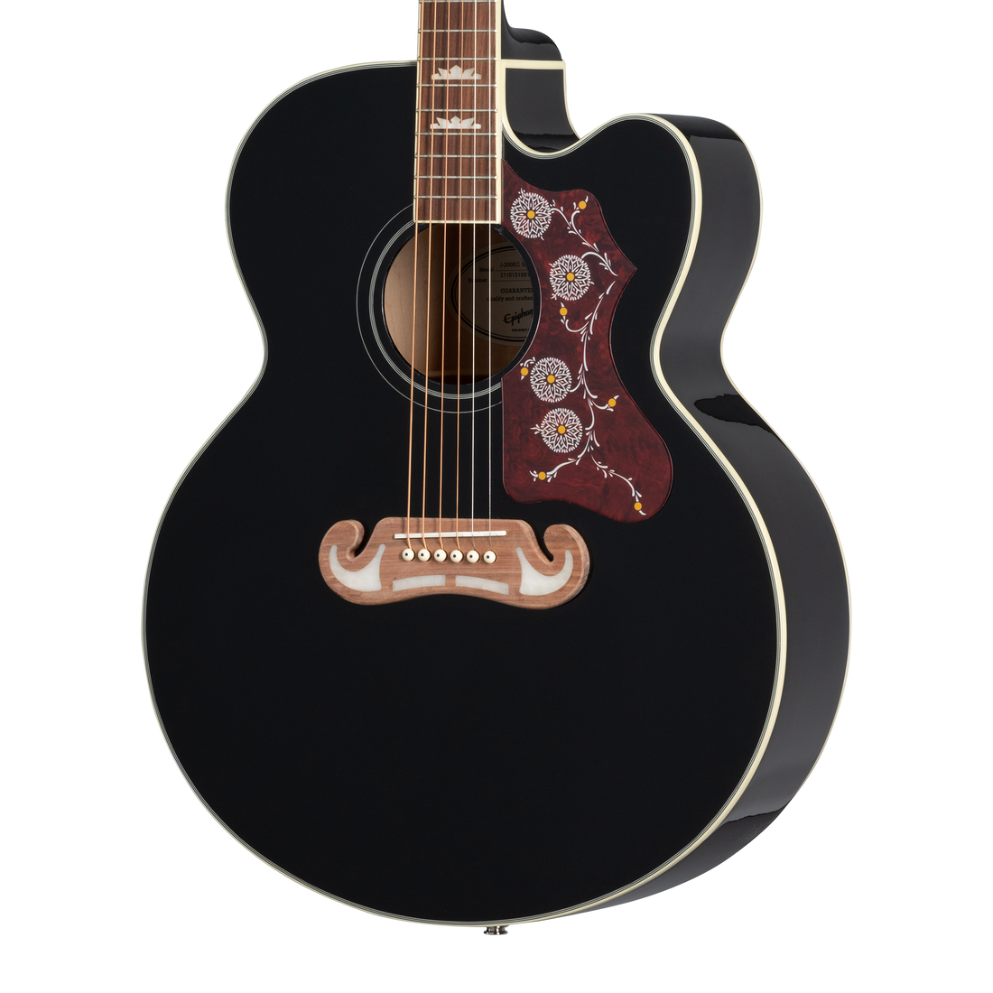 Epiphone J-200 EC Studio, Black Acoustic Guitar Epiphone