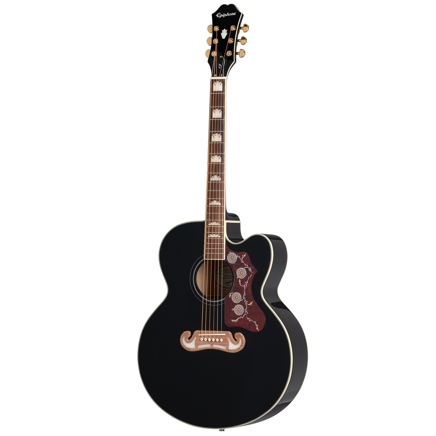 Epiphone J-200 EC Studio, Black Acoustic Guitar Epiphone