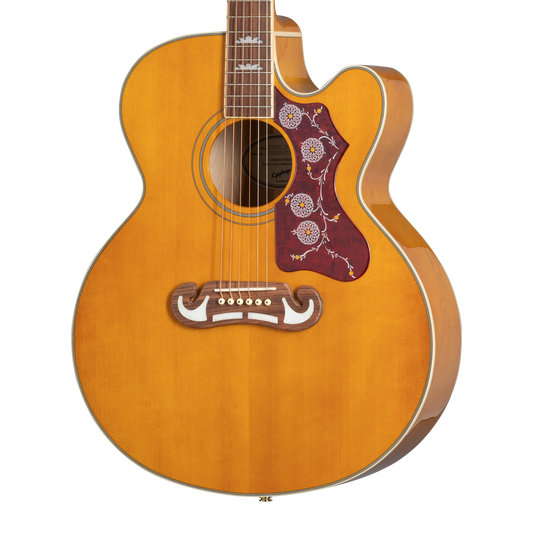 Epiphone J-200 EC Studio, Vintage Natural Acoustic Guitar Epiphone