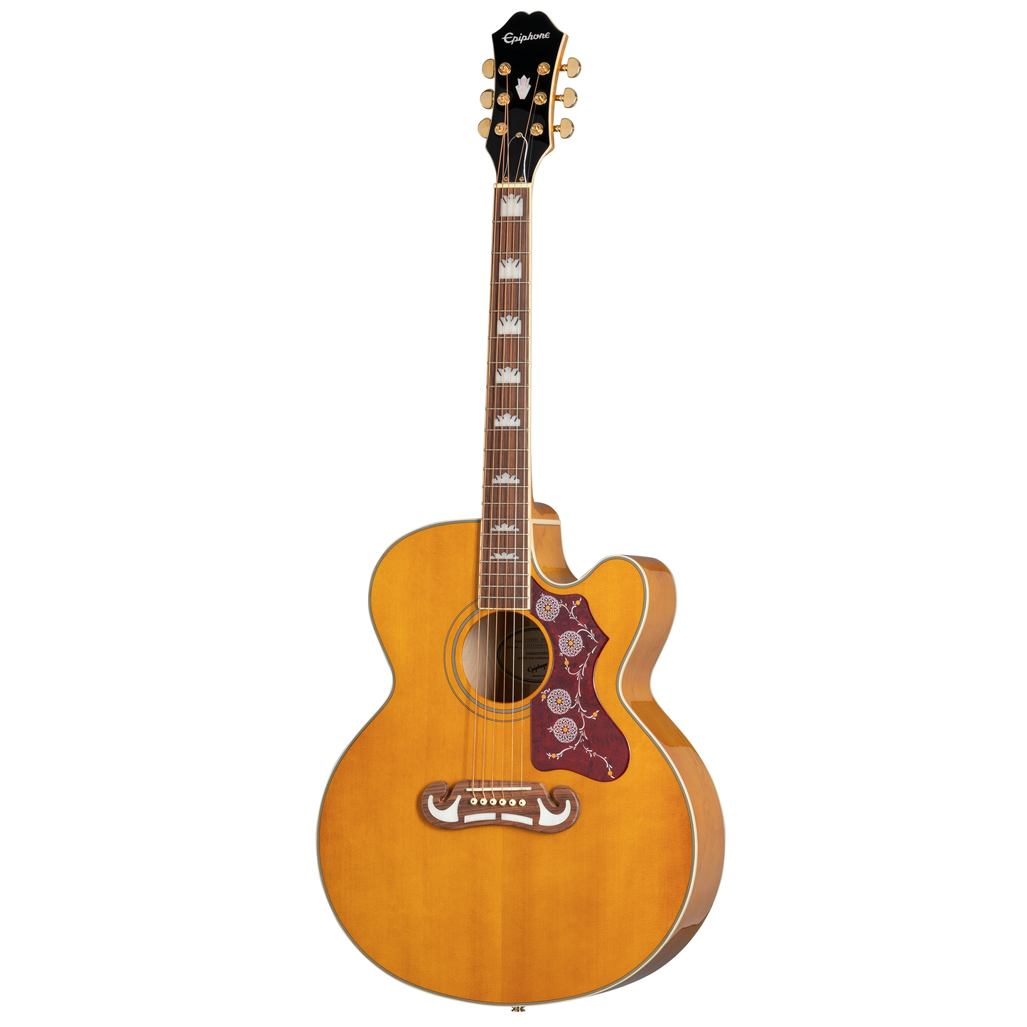 Epiphone J-200 EC Studio, Vintage Natural Acoustic Guitar Epiphone