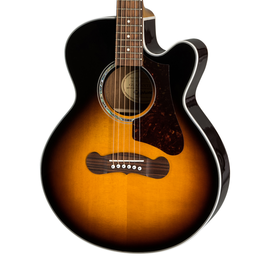 Epiphone J-200 EC Studio Parlor, Vintage Sunburst Acoustic Guitar Epiphone