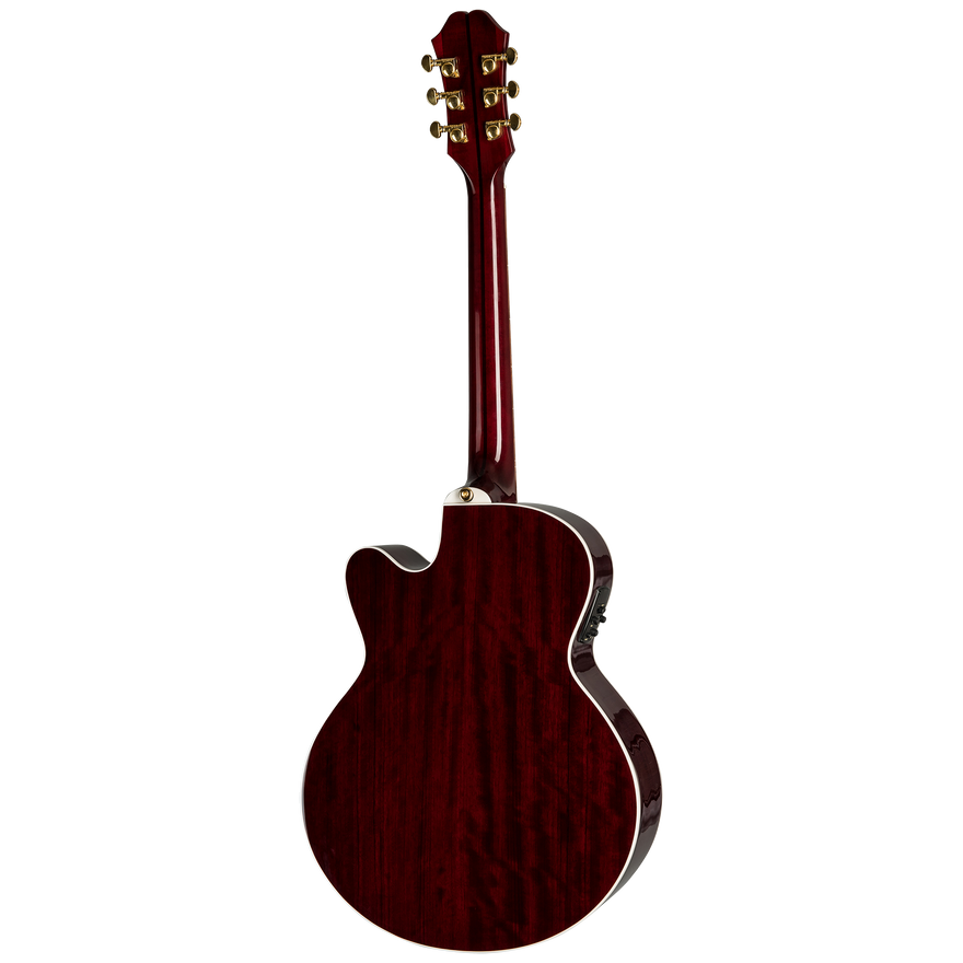Epiphone J-200 EC Studio Parlor, Wine Red Acoustic Guitar Epiphone
