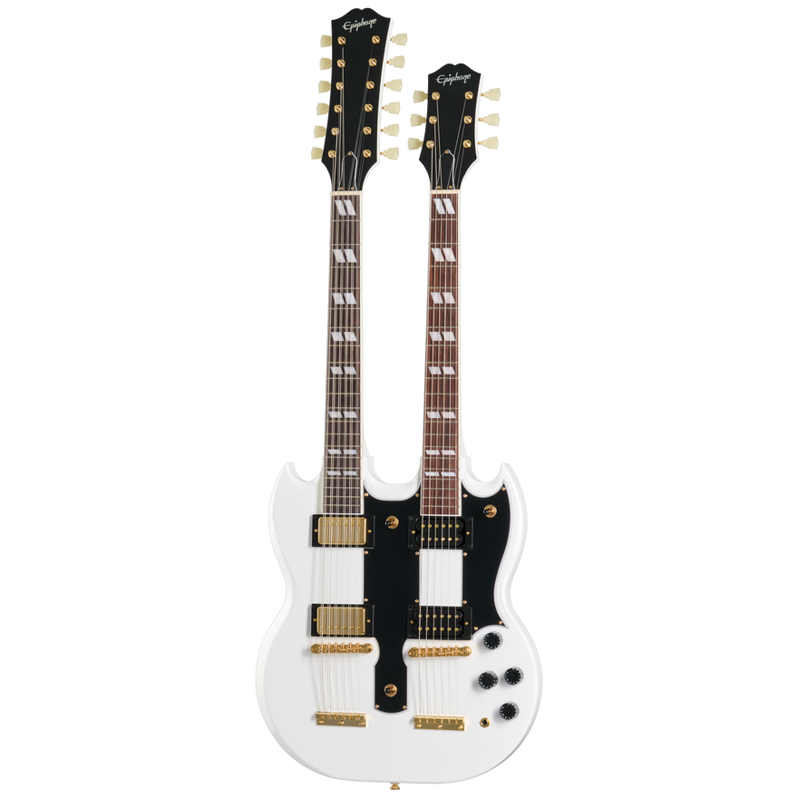 Epiphone EDS-1275 Doubleneck, Alpine White Electric Guitar Epiphone