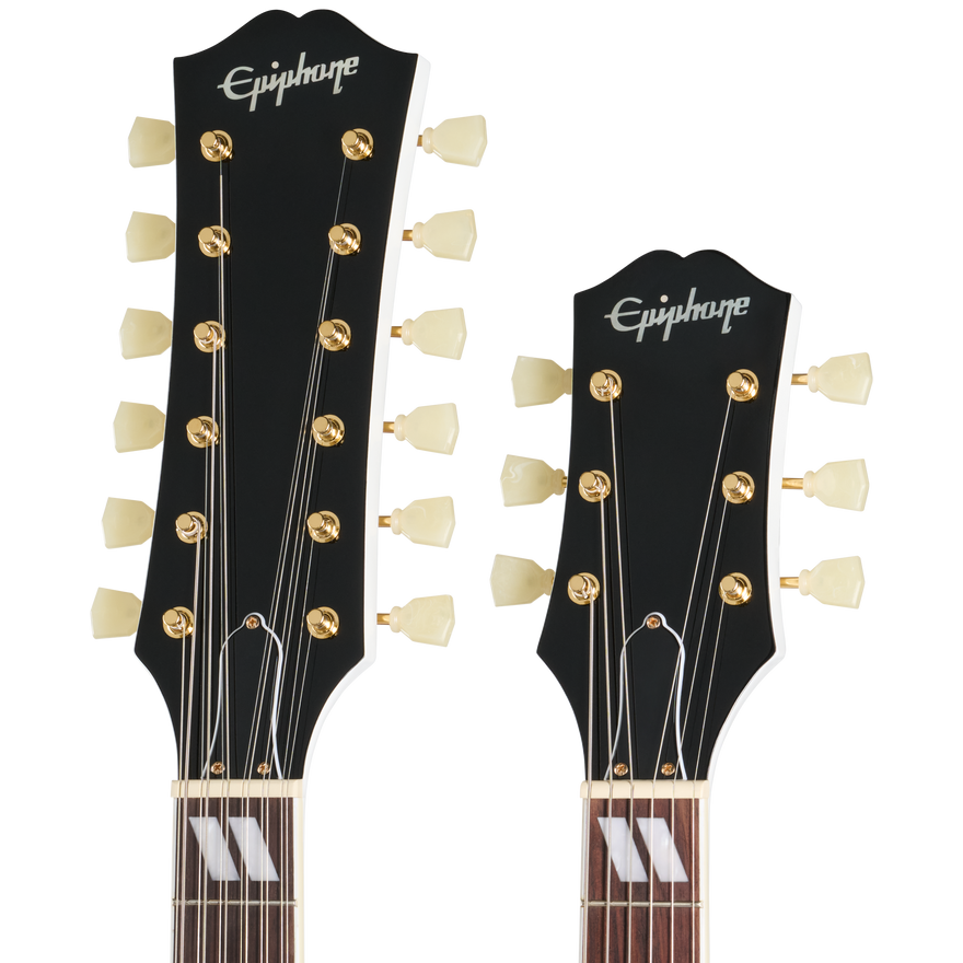 Epiphone EDS-1275 Doubleneck, Alpine White Electric Guitar Epiphone