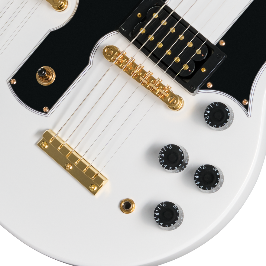 Epiphone EDS-1275 Doubleneck, Alpine White Electric Guitar Epiphone