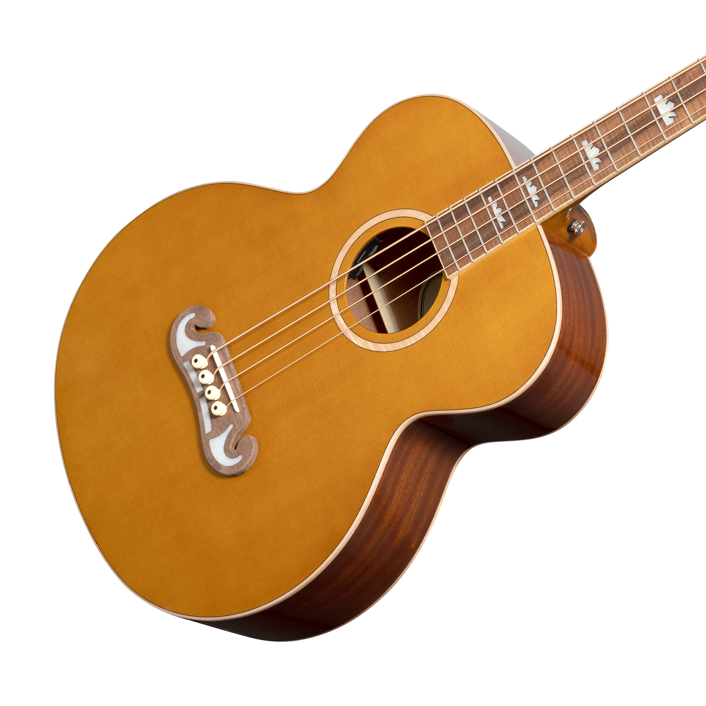 Epiphone El Capitan J-200 Studio Bass, Aged Vintage Natural Acoustic Bass Epiphone