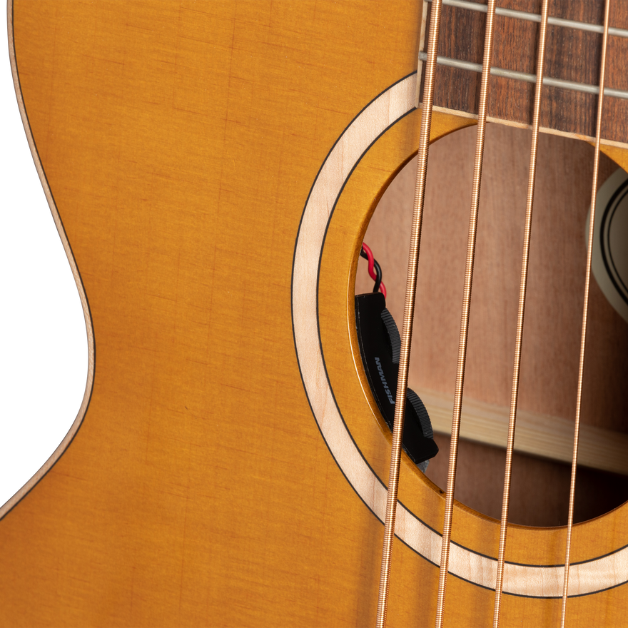 Epiphone El Capitan J-200 Studio Bass, Aged Vintage Natural Acoustic Bass Epiphone