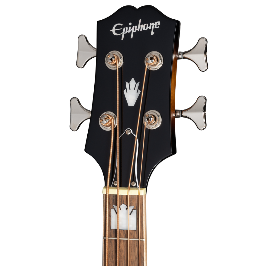 Epiphone El Capitan J-200 Studio Bass, Aged Vintage Sunburst Acoustic Bass Epiphone