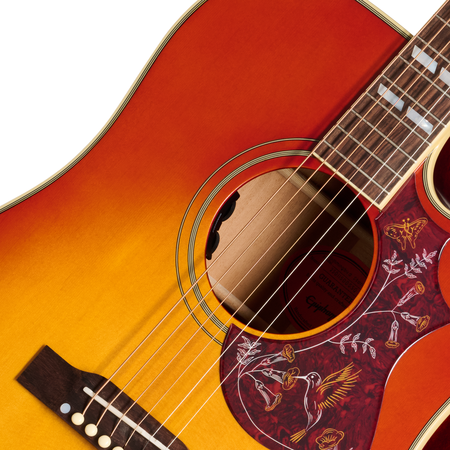 Epiphone Hummingbird Standard EC, Cherry Sunburst Acoustic Guitar Epiphone