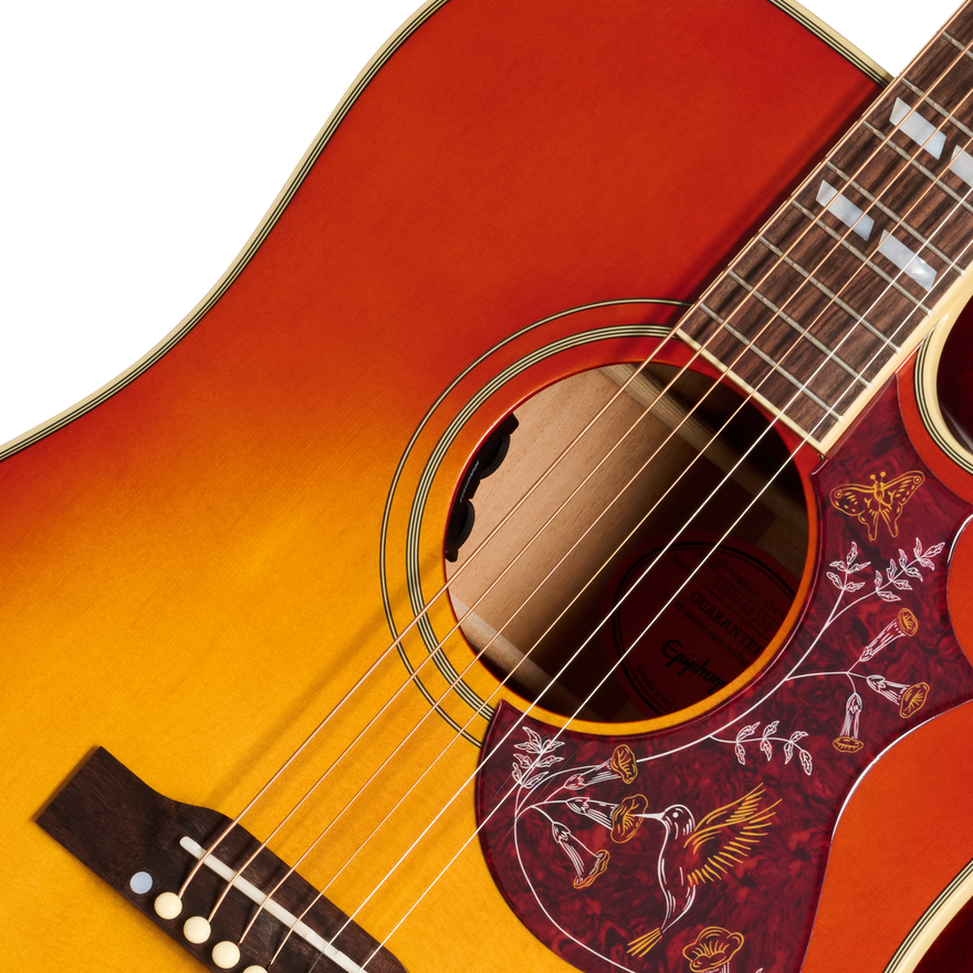 Epiphone Hummingbird Standard EC, Cherry Sunburst Acoustic Guitar Epiphone