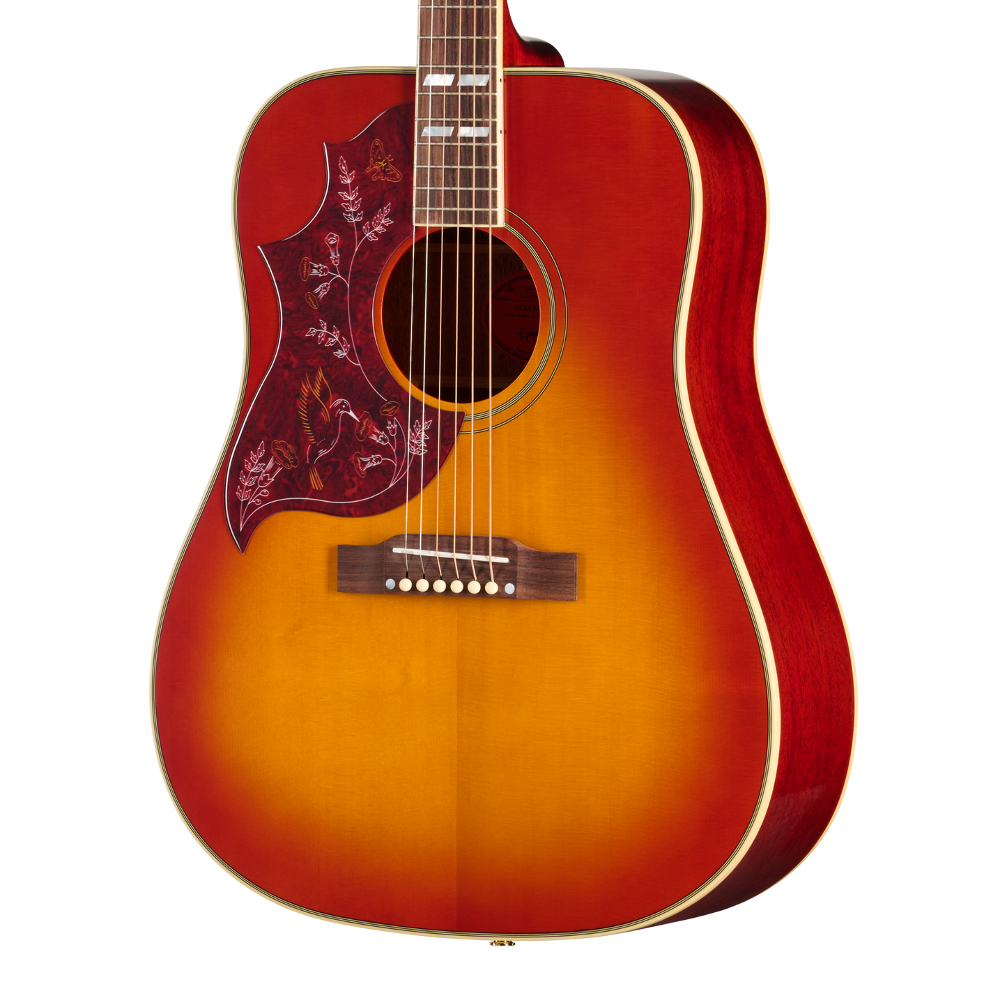 Epiphone Hummingbird Standard, Left-Handed, Cherry Sunburst Acoustic Guitar Epiphone
