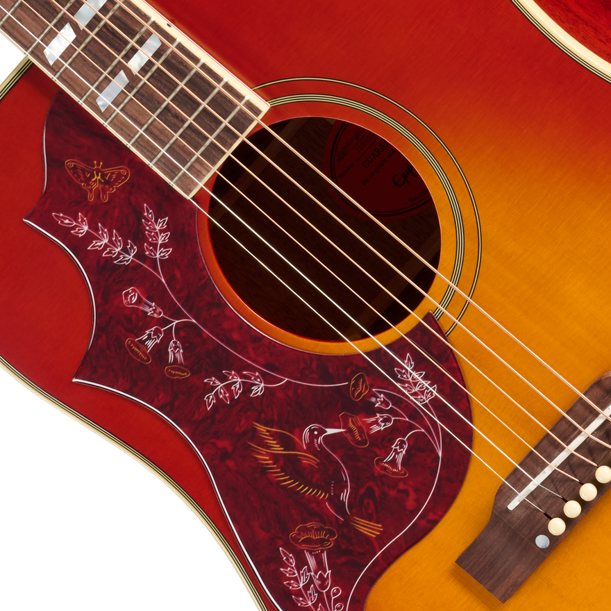Epiphone Hummingbird Standard, Left-Handed, Cherry Sunburst Acoustic Guitar Epiphone