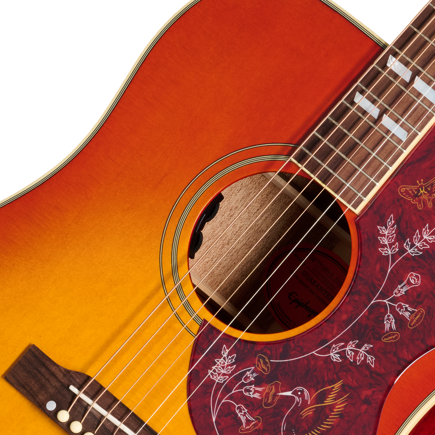 Epiphone Hummingbird Standard, Left-Handed, Cherry Sunburst Acoustic Guitar Epiphone