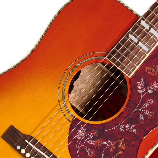 Epiphone Hummingbird Standard, Left-Handed, Cherry Sunburst Acoustic Guitar Epiphone