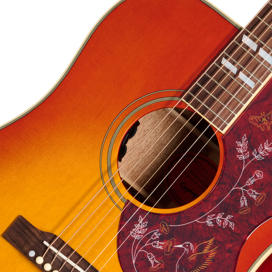 Epiphone Hummingbird Standard, Left-Handed, Cherry Sunburst Acoustic Guitar Epiphone