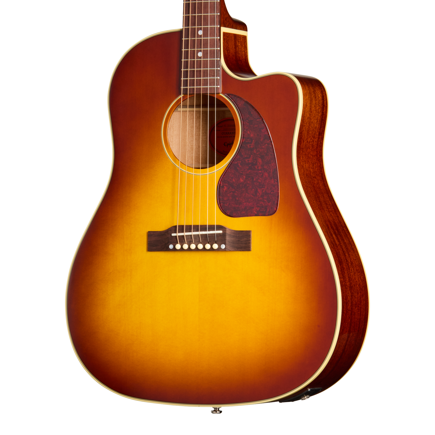 Epiphone J-45 Standard EC, Honey Burst Acoustic Guitar Epiphone