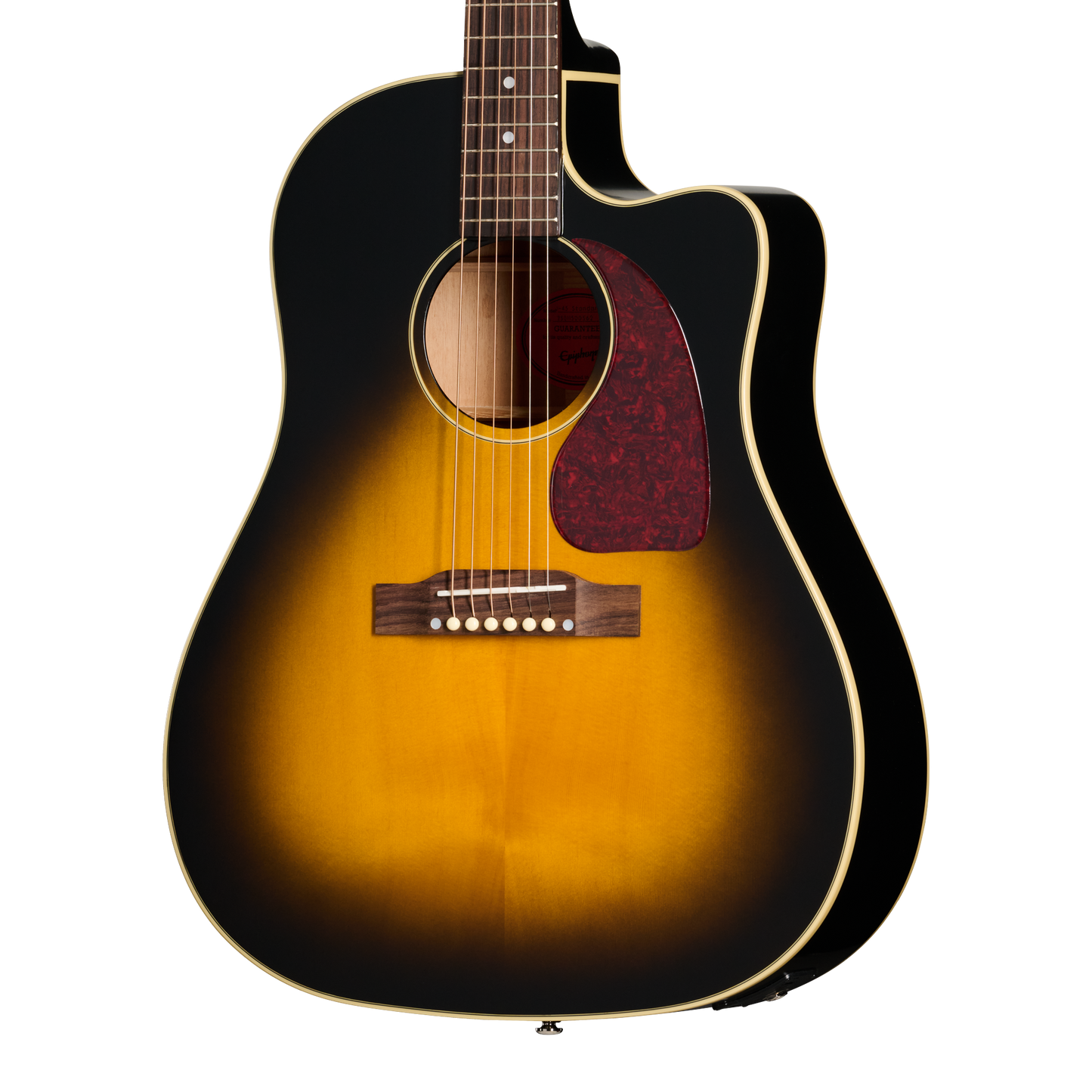 Epiphone J-45 Standard EC, Vintage Sunburst Acoustic Guitar Epiphone