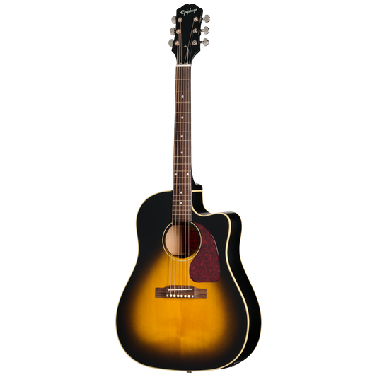 Epiphone J-45 Standard EC, Vintage Sunburst Acoustic Guitar Epiphone