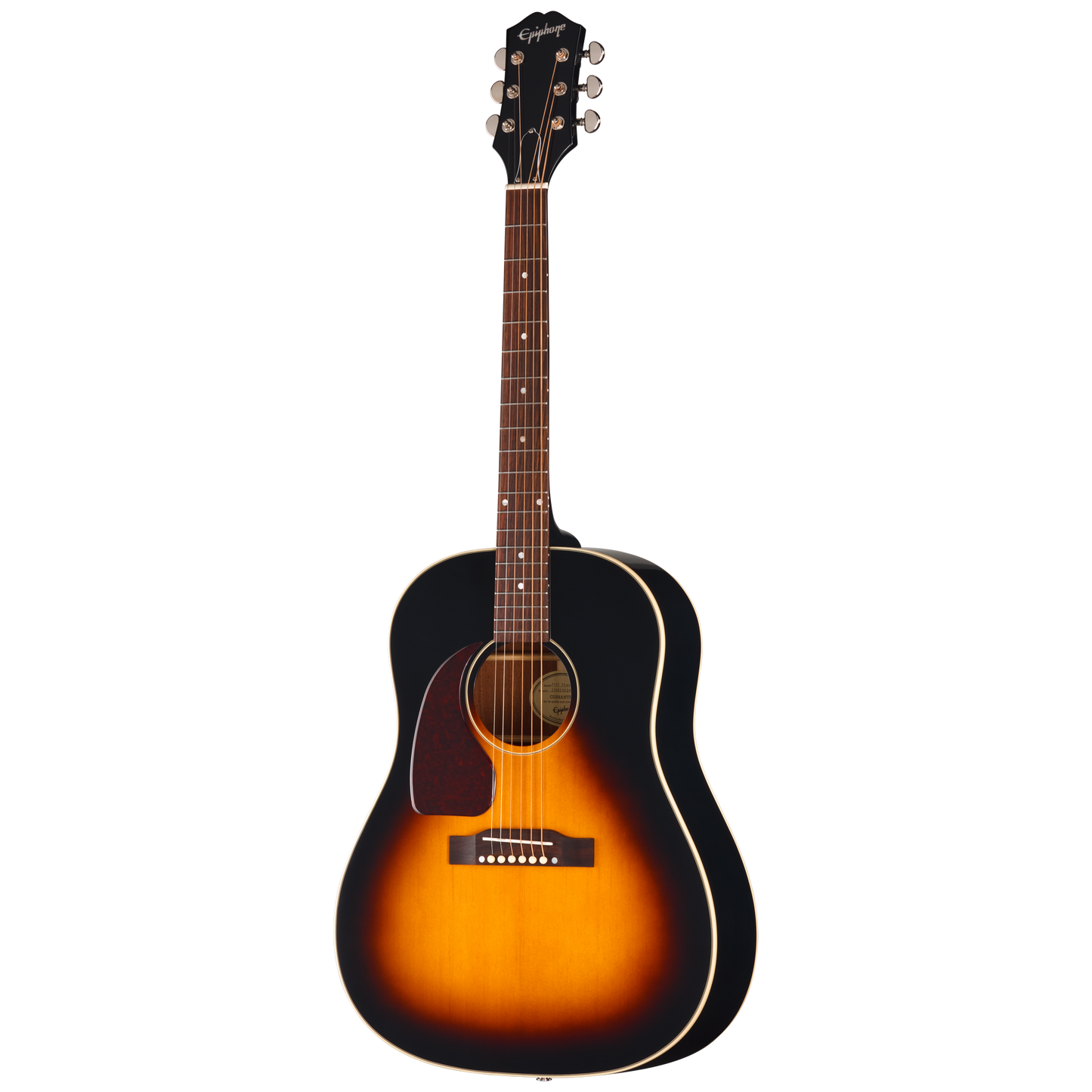 Epiphone J-45 Standard, Left-Handed, Vintage Sunburst Acoustic Guitar Epiphone