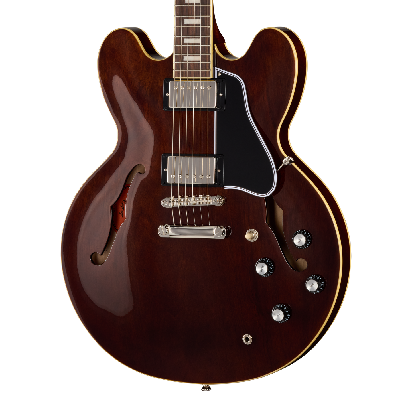 Epiphone ES-335, Dark Walnut, Exclusive Electric Guitar Epiphone