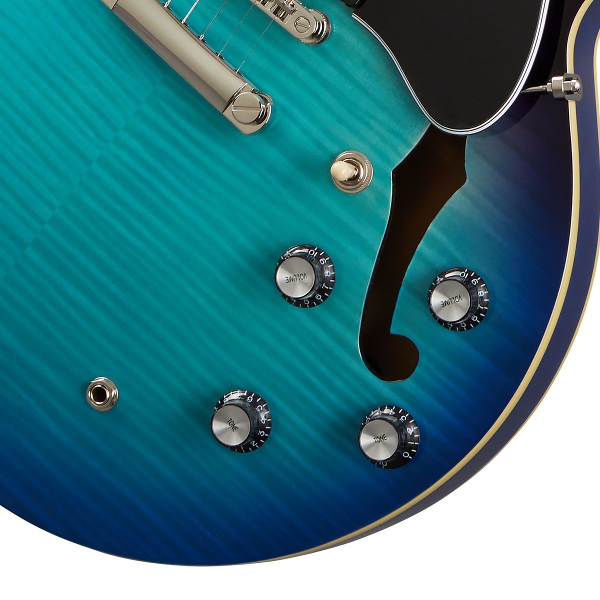 Epiphone ES-335 Figured with Rosewood Fretboard, Blueberry Burst Electric Guitar Epiphone