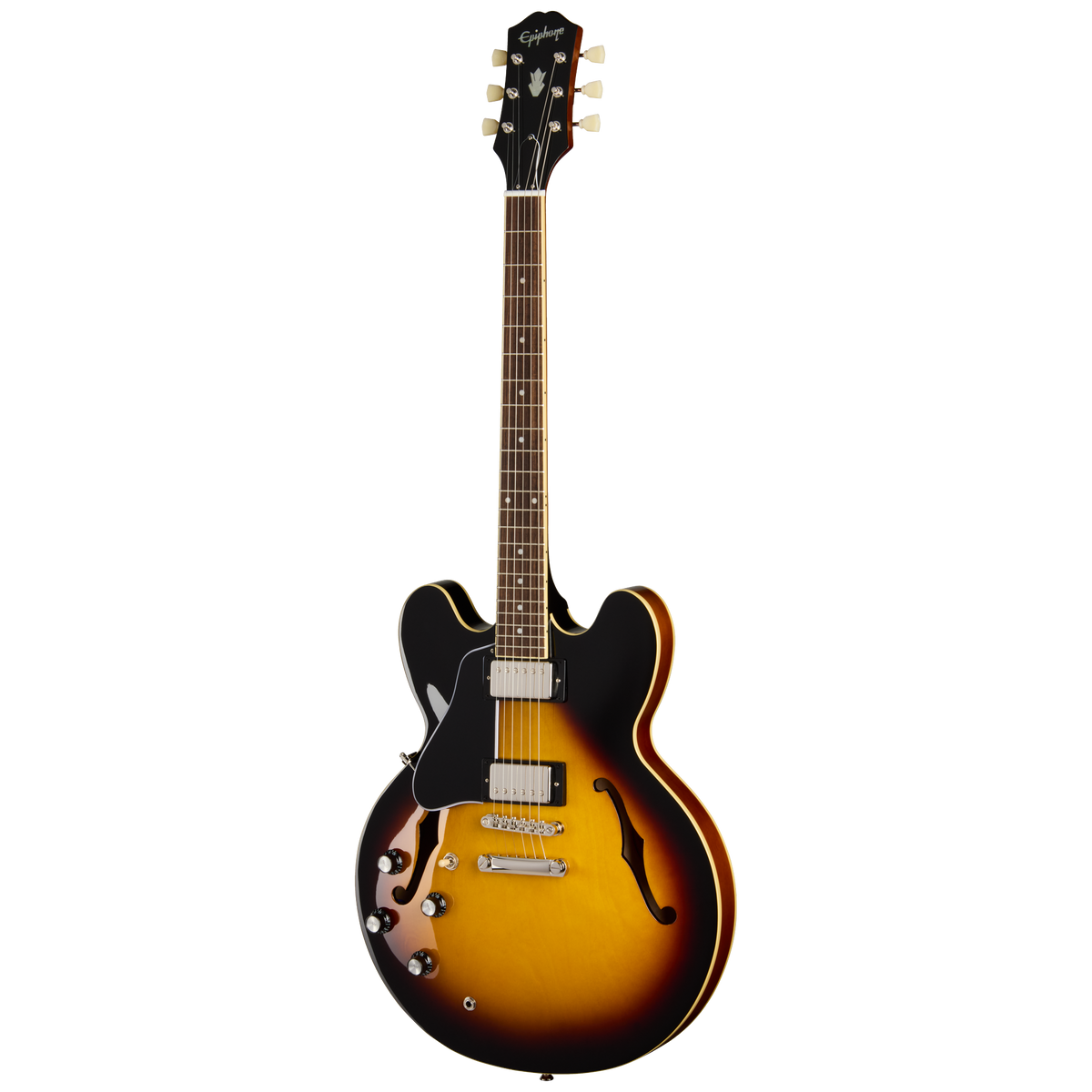 Epiphone ES-335 with Rosewood Fretboard, Left-Handed, Vintage Sunburst Electric Guitar Epiphone